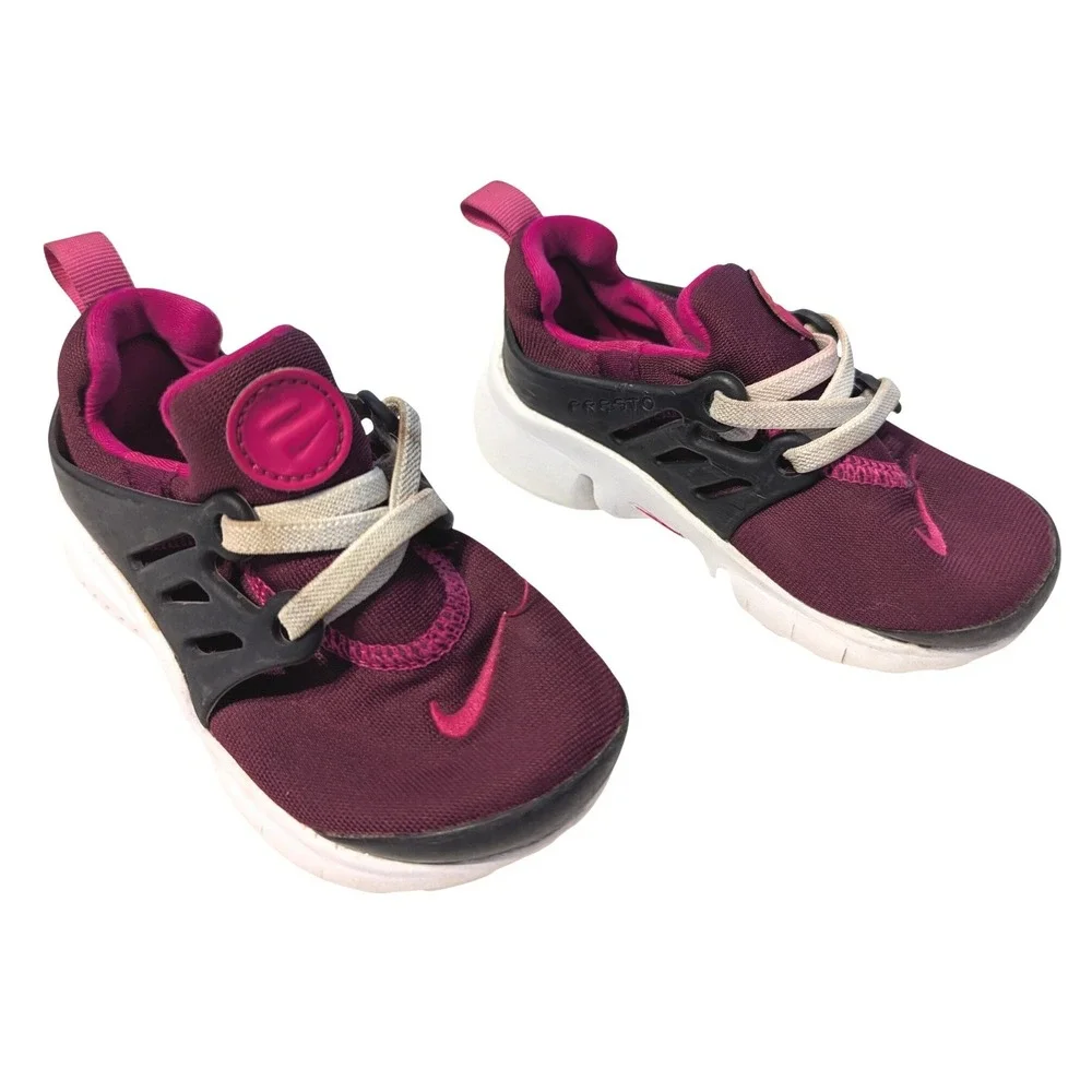 Nike Air Presto Extreme TD Toddler Sneakers Shoe Burgundy Pink 844762-601 Sz 8C